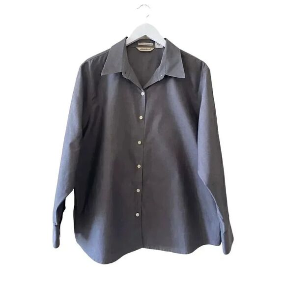 Eddie Bauer Wrinkle Resistant Long Sleeves Mens Button Down Shirt SZ XL - Picture 1 of 5